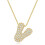 Bubble Letter Necklace 18K Gold Plated Initial Pendant 1