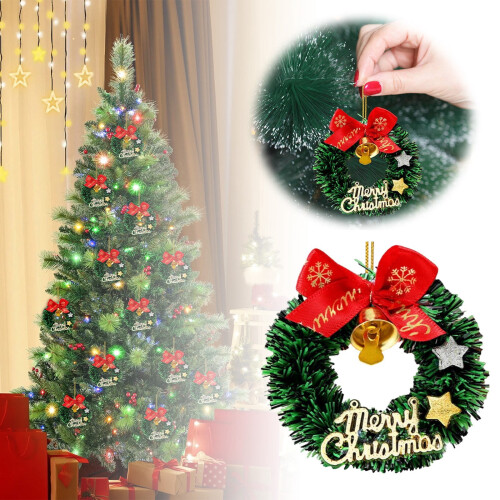 Christmas Tree Ornaments Green Mini Hanging Decorations 1