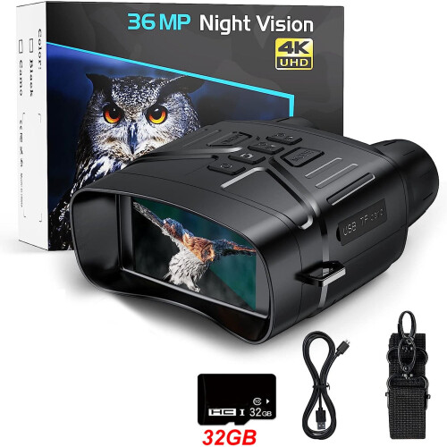 Night Vision Binoculars 4K 36MP with 32GB Card 2