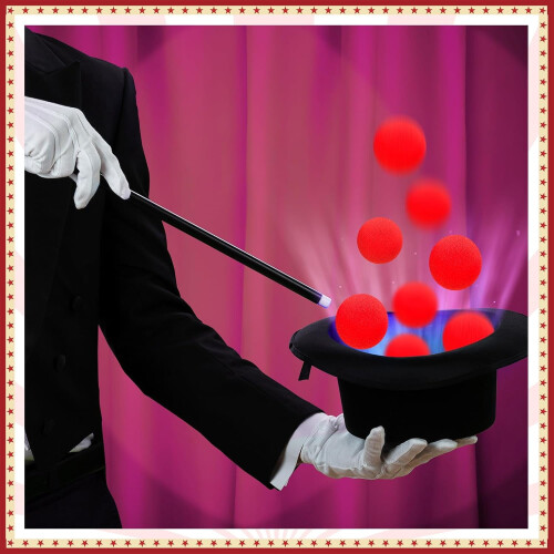 Red Sponge Balls Magic Set Soft Props 20 Pieces 1