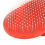Pet Grooming Brush Rubber Tip Handheld for Dogs Red 3