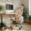 Housse extensible pour chaise pivotante Orange Marguerite S 3