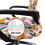 Housse extensible pour chaise pivotante Orange Marguerite S 5