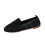 Women's Plus Size Slip-On Shoes Black Flat with Elastic 2