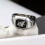 Men's Alloy Square Wolf Head Ring Gold Silver Size 11 5