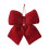 AuroraX Christmas Tree Ornaments Flocked Red Big Bow 12pcs 2