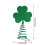 Shamrock Tree Topper Glitter Green 1 piece 5