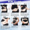 PUMIER Maternity Belt Black L 39.5-51.3 in 5