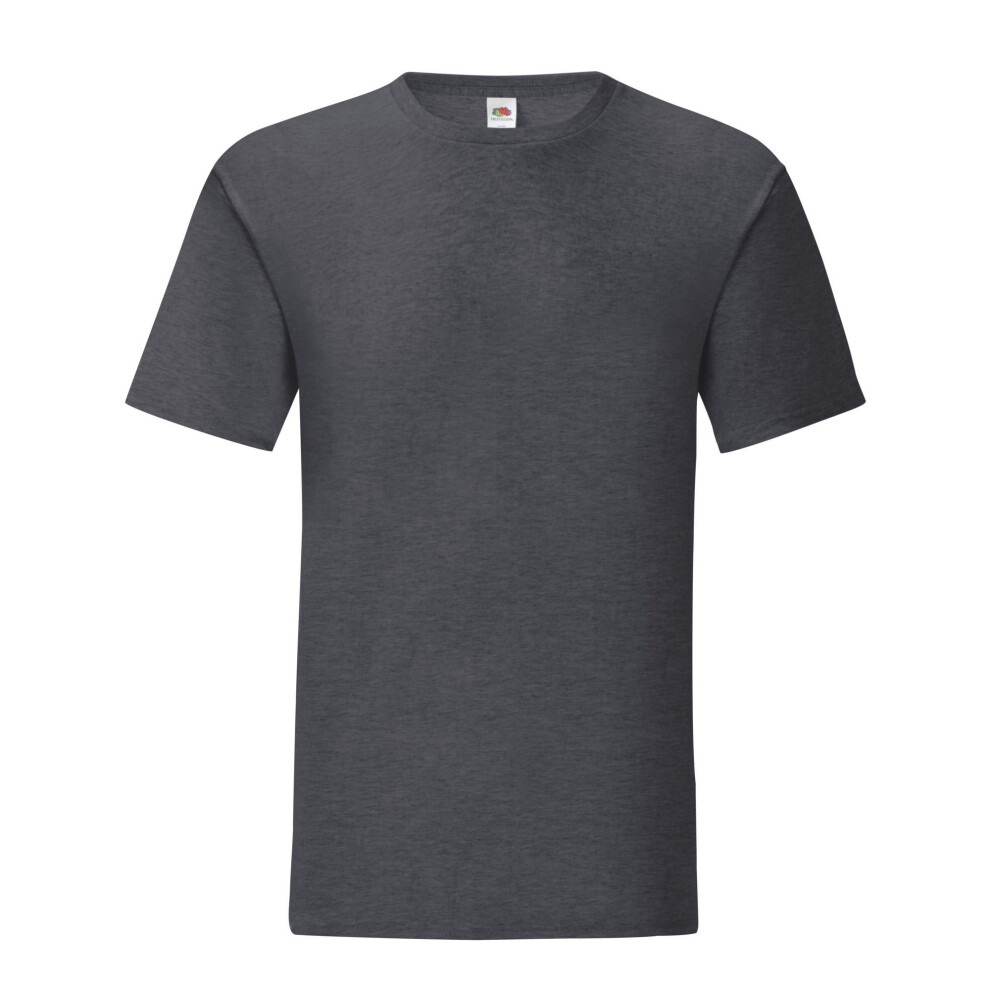 Fruit Of The Loom (3Xl, Dark Heather Grey) Mens Iconic 150 Heather T-Shirt