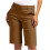 Women's Solid Elastic Twill Waist Hiking Shorts 1 Pair 2