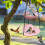Double-Layer Outdoor Suspended Bird Feeder Pink 6