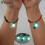 Luminous Cat Star Moon Cross Charm Bracelet Set 2 Pcs 3