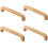 Wooden Cabinet Knobs Beech Wood 4 Pcs Mushroom Style 1