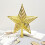 Christmas Tree Top Star Decoration Yellow Plastic 6