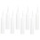 White Plastic Caulking Tubes Refillable Sealant 8 Pcs 8