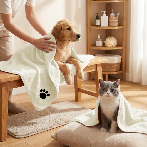 Coral Fleece Pet Towel Extra Large 1 Pack 1