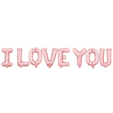 I Love You Foil Balloon Set 12 pcs
