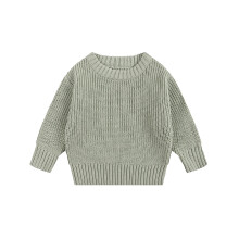 Crewneck Sweater Army Green Long Sleeve for Girls 4-5 Years