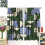 Geometric Floral Curtains Boho Botanical Green Blue White 3