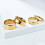 Stainless Steel Simplicity Ring Gold 6mm Size 12 3
