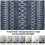 Non-Slip Kitchen Runner Rug Set Dark Blue Black 2-Piece 4