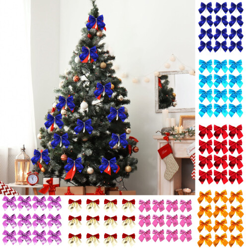 Indoor Christmas Decorations Dark Blue Mini Tree Ornaments