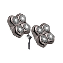 2er-Pack Pro 4 Ersatz-Scherköpfe für Skulls Pitbulls Gold PRO, Silver PRO, Platinum PRO, Floating 4-Scherköpfe