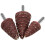 Tapered Cone Grinding Head 6mm Shank 5 Pcs 80 Grit 7