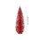 Miniature Pine Tree Christmas Decoration Red 3