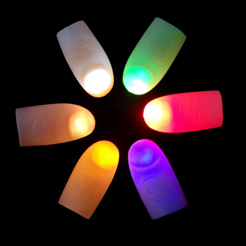 Magic Thumb Lights LED Flashing Finger Tips Green 2