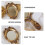 Vintage handheld mirror embossed 1 piece 8