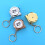 Mini Tape Measure with Keychain Carbon Steel 7