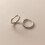 Sterling Silver Hoop Sleeper Earrings 15 mm Pairs 1