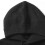 Men's Bomber Jacket Hooded Knit Pullover Black L 3