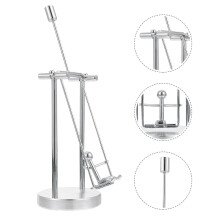 ROSENICE Metal Swing Man Ornament Silver Rotating Balance