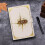A5 Password Notebook Leather Cover Vintage Compass Design 4