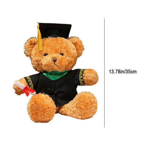 Graduation Bear Plush with Gown Cap Diploma 14 inch 2