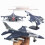 F16 Jet Alloy Model 1/100 Scale with Lights Sound Stand 7