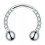 Tiny Zircon Horseshoe Ring for Nose Septum Ear Piercing 1