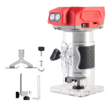 Handheld Plunge Router Set met 5 Variabele Snelheden voor 18V Li-Ion Batterij voor Hout Sleuven DIY