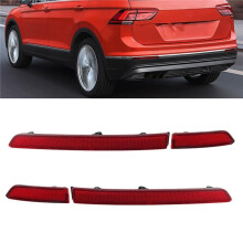 2PCS Inside+Outside Rear Reflector Light for 17-20 Rear Fog Lamp Brake Lights Strip 5NA94510 5NA945106A R