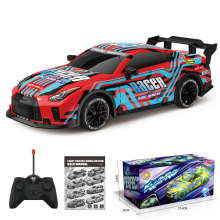 RC Drift Car for Kids 1/18 Scale with Lights and Dual Tires