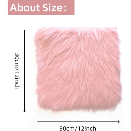 Soft Fluffy Locker Rug Blue 12x12 Inch 2 Pack 1
