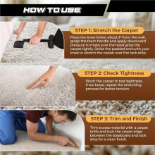 Carpet Knee Kicker, 16-5/8" Non-Adjustable Carpet Stretcher Tool, Professional Carpet Installation Kit Carpet Leveler