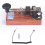 K-8 Training CW Key Sound Light Manual Transmission Training Morse Code Key Rosewood Base 1