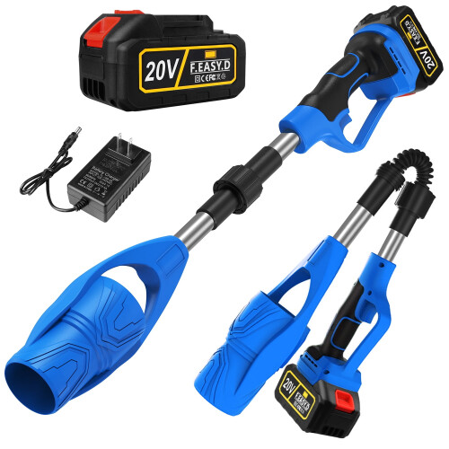 20V Cordless Leaf Blower Lightweight Foldable Handheld Air