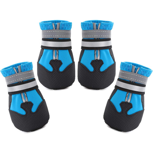 Dog Boots Water-Resistant Non-Slip for Medium/Large Dogs