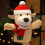 Soft Christmas reindeer hand puppet for kids 1 piece 4