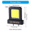 Adjustable Clamp LED Work Light with 2 Modes for Power Tool 3