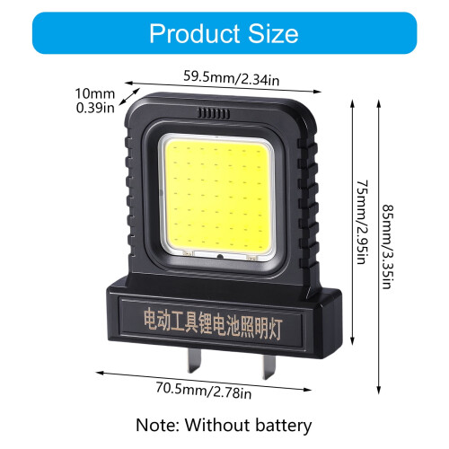 Adjustable Clamp LED Work Light with 2 Modes for Power Tool 2
